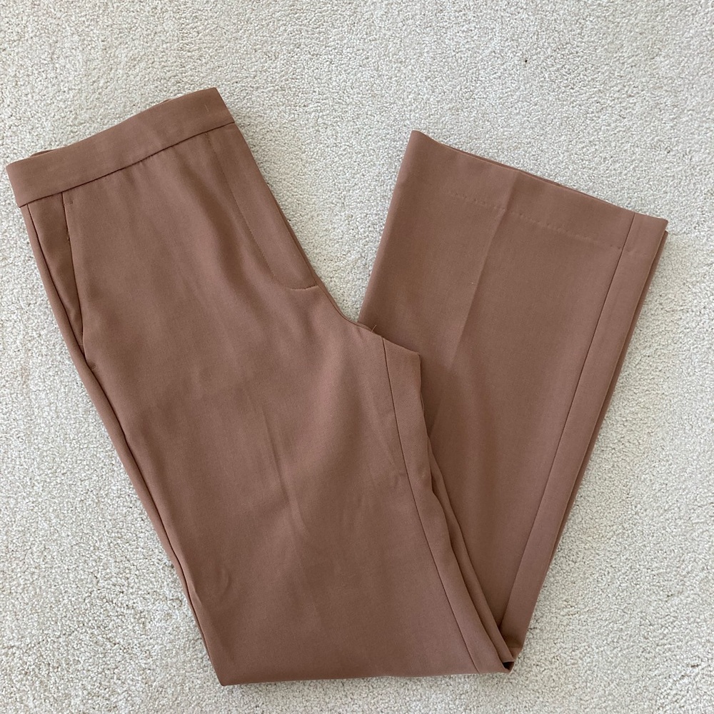 Ann Taylor Deep Tan Flare Trouser